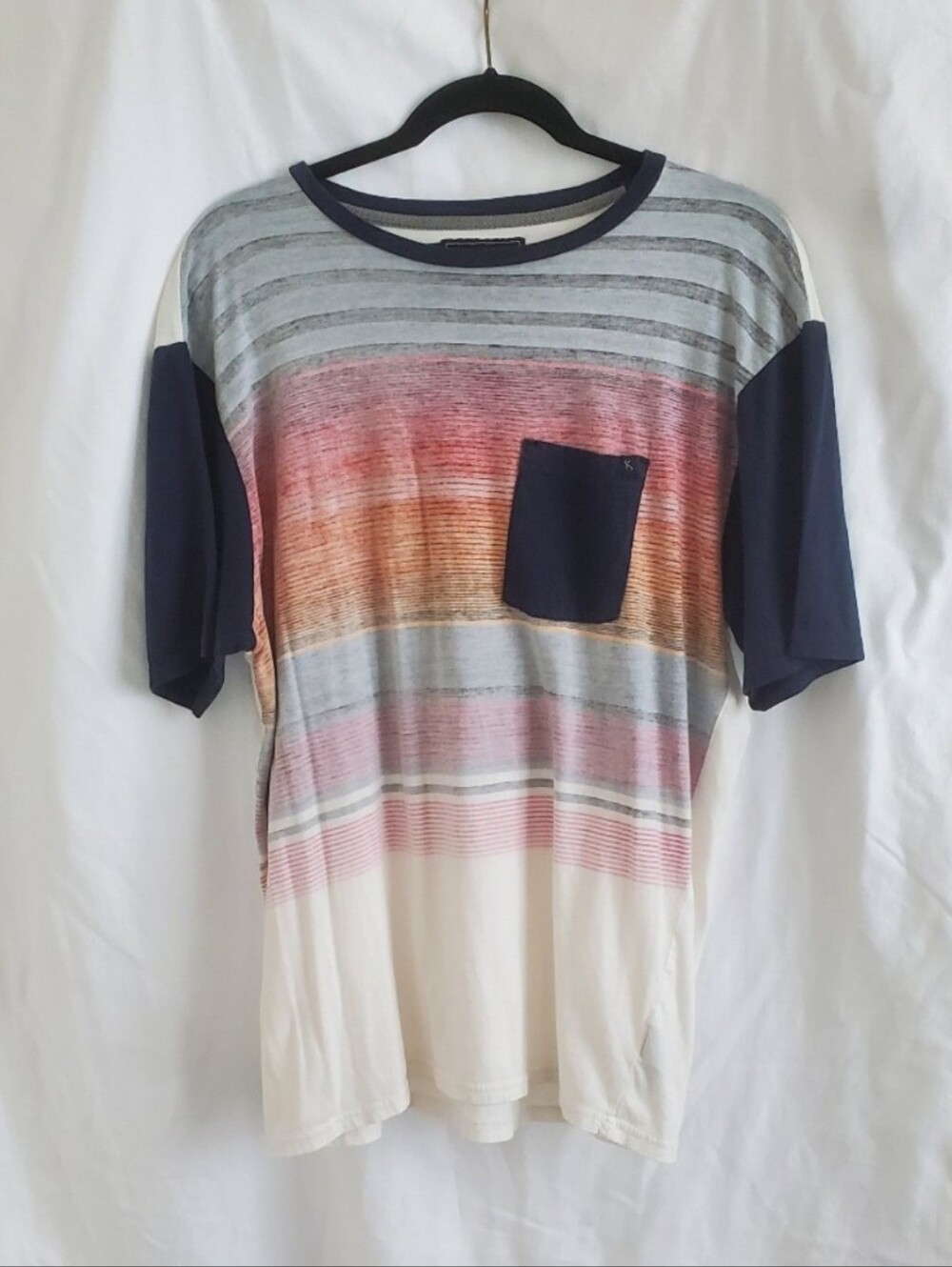 Lost Shirt Lost T Shirt Tillys T Shirt Multicolor Stripe T Shirt Men Casual Tee